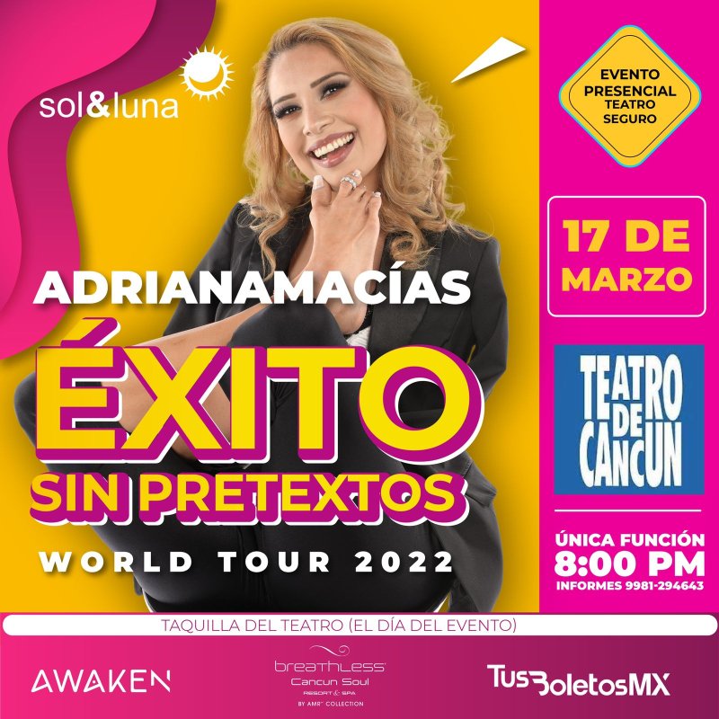 Adriana Macias en Cancún Presentará: “Éxito sin Pretextos”