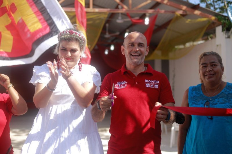 ALDAY INAUGURA LA CASA DE CAMPAÑA PT, LUGAR PARA LA COMUNIDAD.