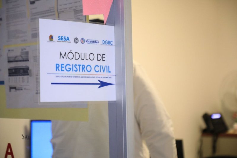Apertura módulo de Registro Civil en el Hospital General Playa del Carmen