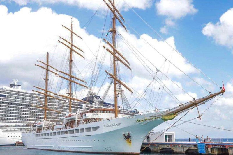 Arriba por primera vez a Cozumel el buque de lujo Sea Cloud Spirit
