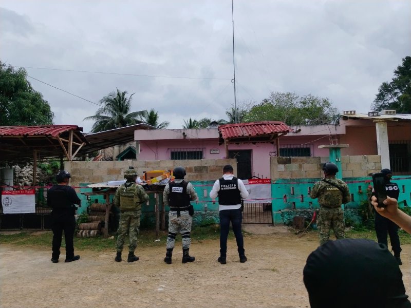 Aseguran autoridades drogas en cateo en Felipe Carrillo Puerto