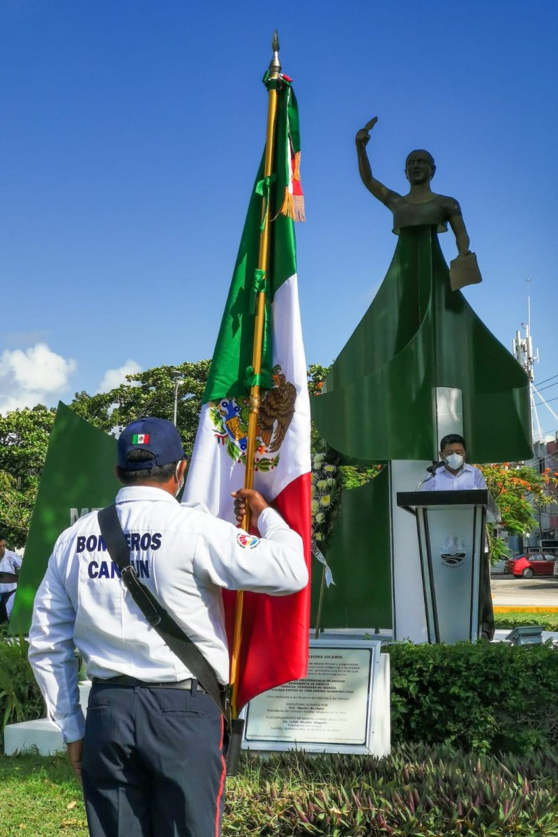 Ayuntamiento de Benito Juárez conmemora el 179° aniversario luctuoso de Doña Leona Vicario