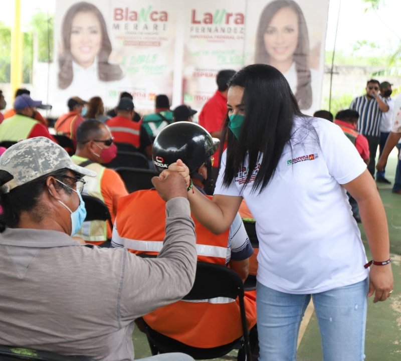 BLANCA MERARI, ALIADA DE TAXISTAS Y TRICITAXISTAS