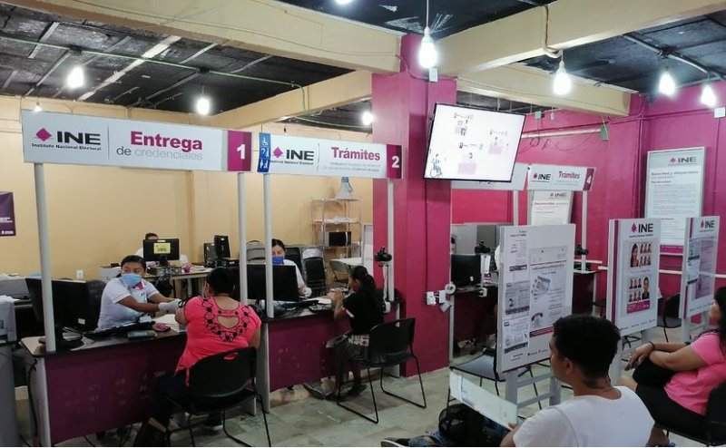 Cancún: Faltan por recoger más de tres mil credenciales para votar en Quintana Roo