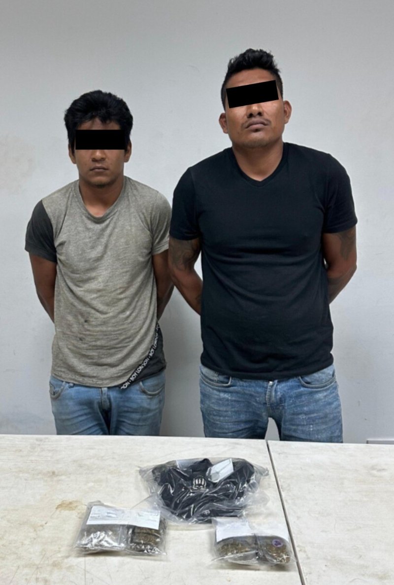 Captura FGE de Quintana Roo a tres sujetos por narcomenudeo en Benito Juárez