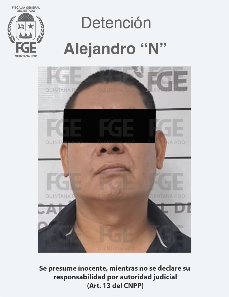 Captura FGE Quintana Roo a asesino del Srio. de Seguridad Ciudadana en Tulum en Veracruz