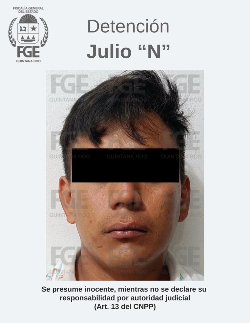 Captura Fiscalía a un implicado en feminicidio en Tulum