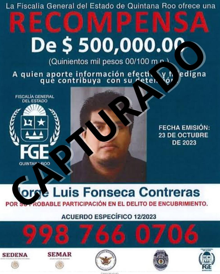 Capturan en Chiapas a sujeto buscado por presunta desaparición en Cancún