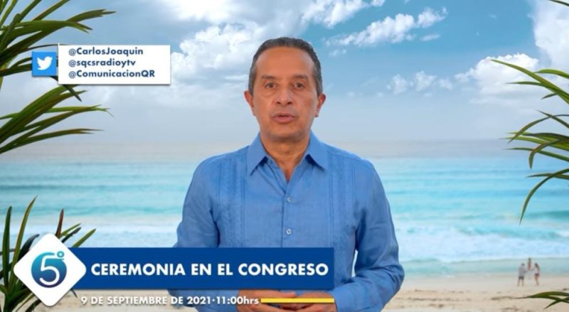 Carlos Joaquín rendirá su Quinto informe de Gobierno el 9 de Septiembre