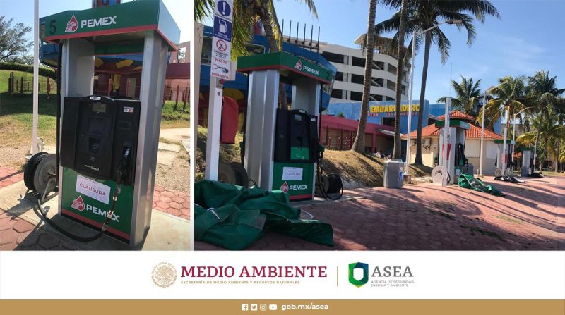 Clausuran temporalmente gasolinera en Zona Hotelera de Cancún