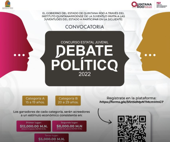Convoca IQJ a participar en el concurso estatal juvenil Debate Político 2022