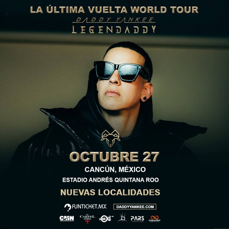 Daddy Yankee anuncia nuevas localidades disponibles para su concierto en Cancún