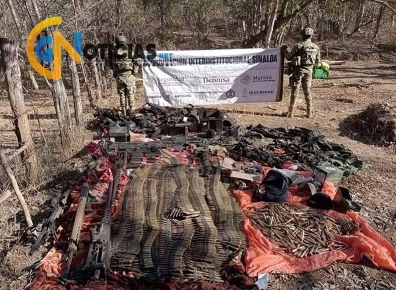 Decomiso en Cosalá: Aseguran arsenal y vehículos blindados en operativo de la Marina