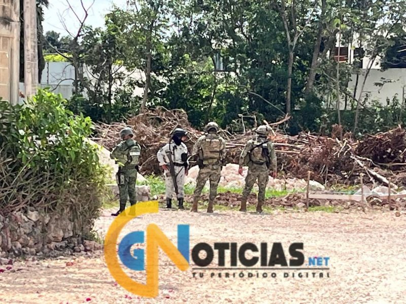 Despliegue militar y operativo ministerial en la Supermanzana 308 de Alfredo V. Bonfil