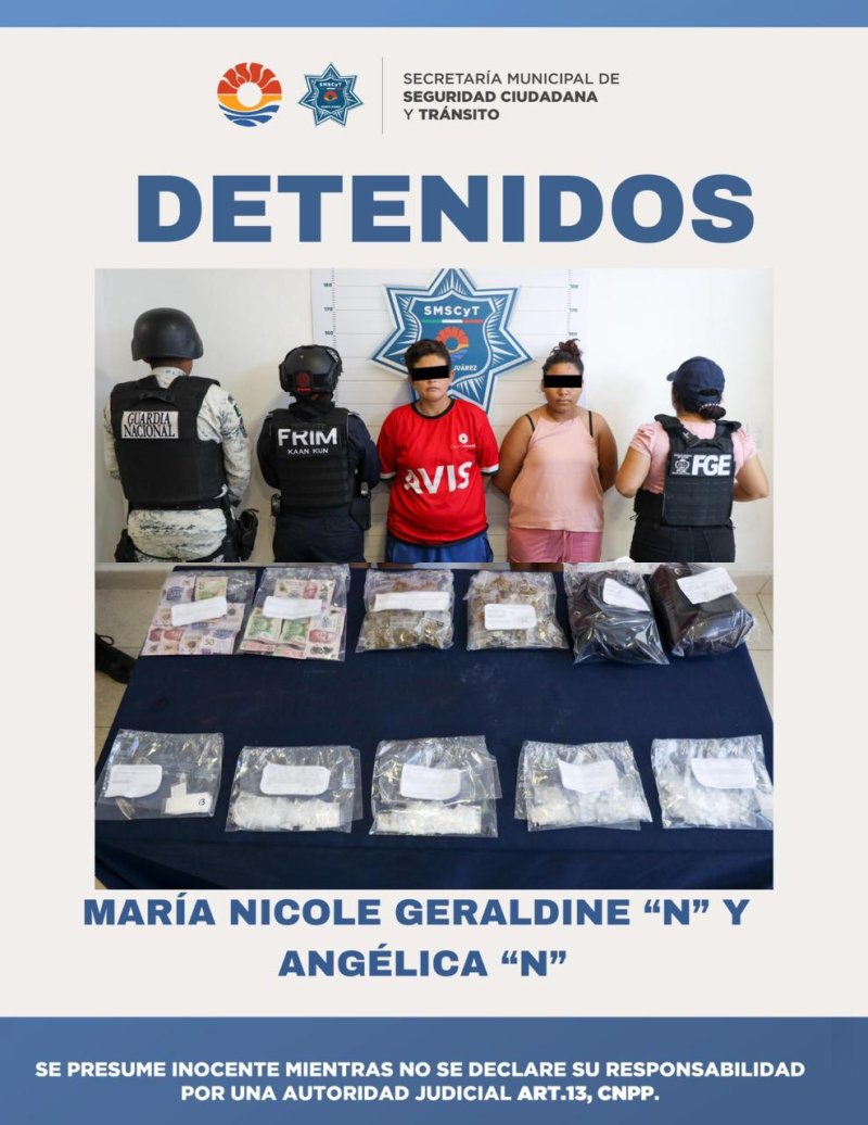 DETENIDAS POR DELITOS CONTRA LA SALUD