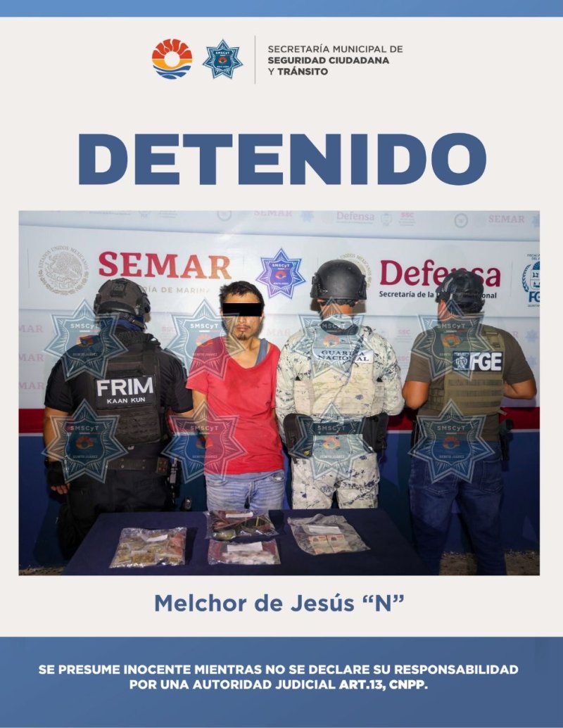 DETENIDO POR DELITOS CONTRA LA SALUD