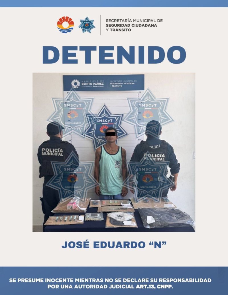 DETENIDO POR ROBO A COMERCIO
