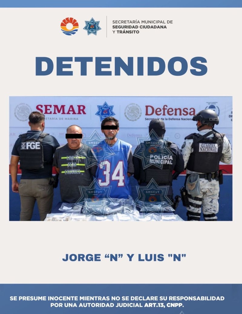 DETENIDOS POR DELITOS CONTRA LA SALUD