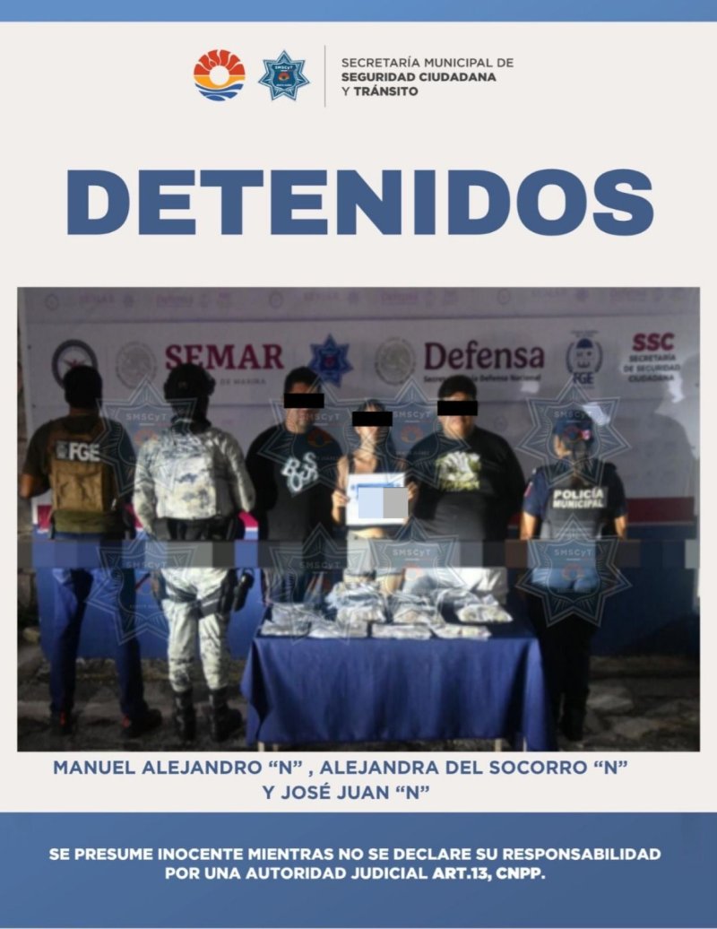 DETENIDOS POR DELITOS CONTRA LA SALUD