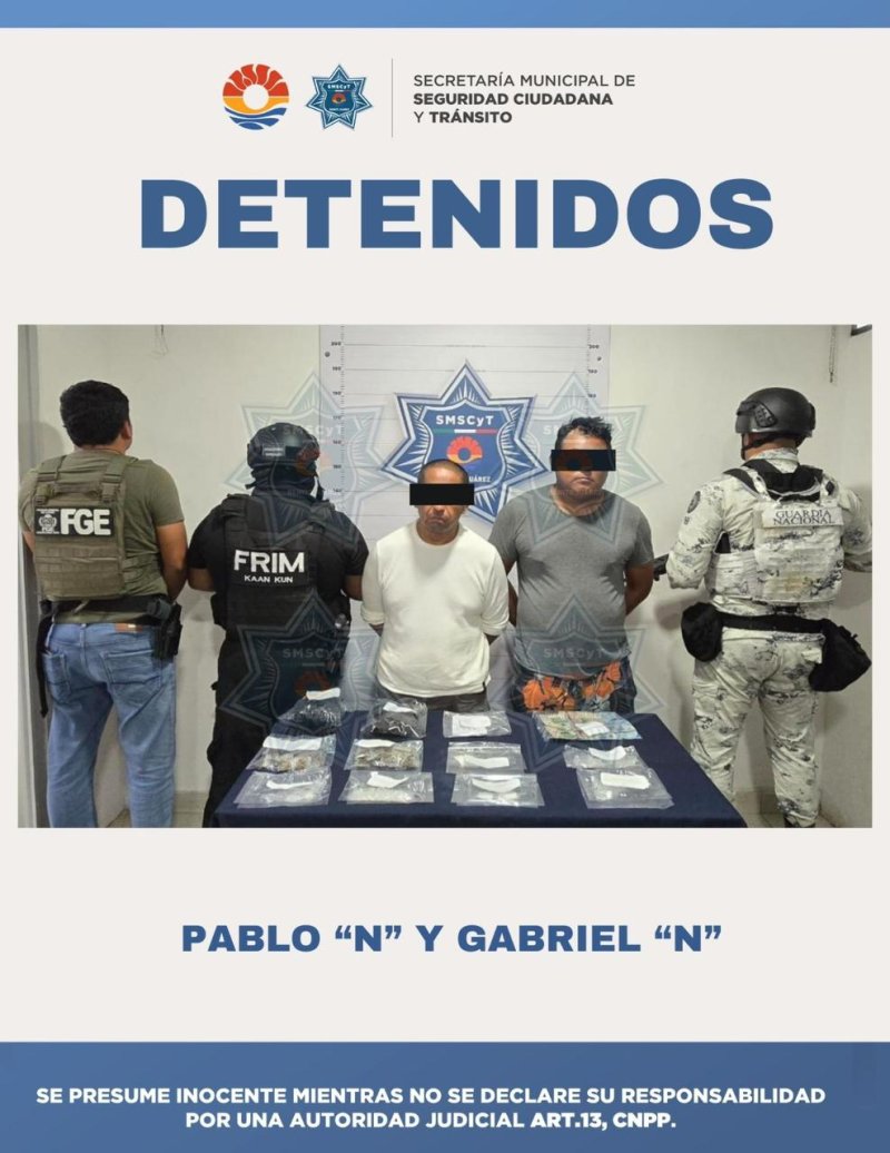 DETENIDOS POR DELITOS CONTRA LA SALUD