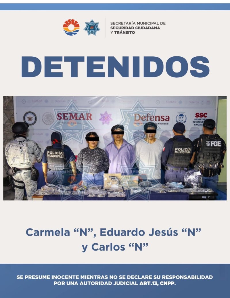 DETENIDOS POR ROBO A NEGOCIO