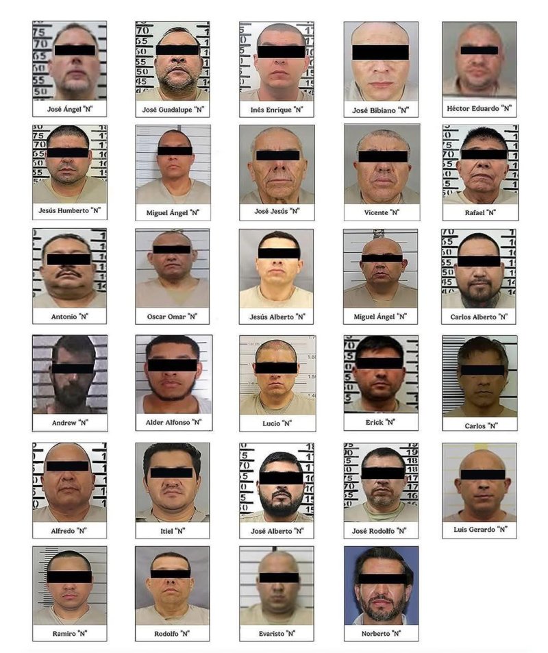 Difunden lista de 29 capos extraditados a Estados Unidos