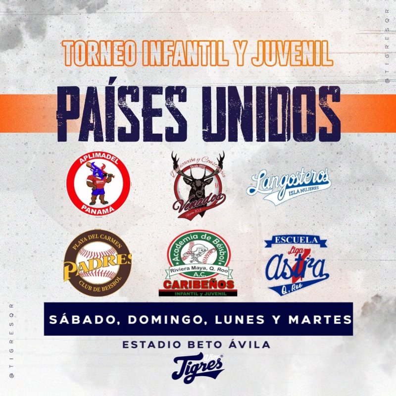 El Beto Ávila será sede del Torneo Infantil y Juvenil de Países Unidos