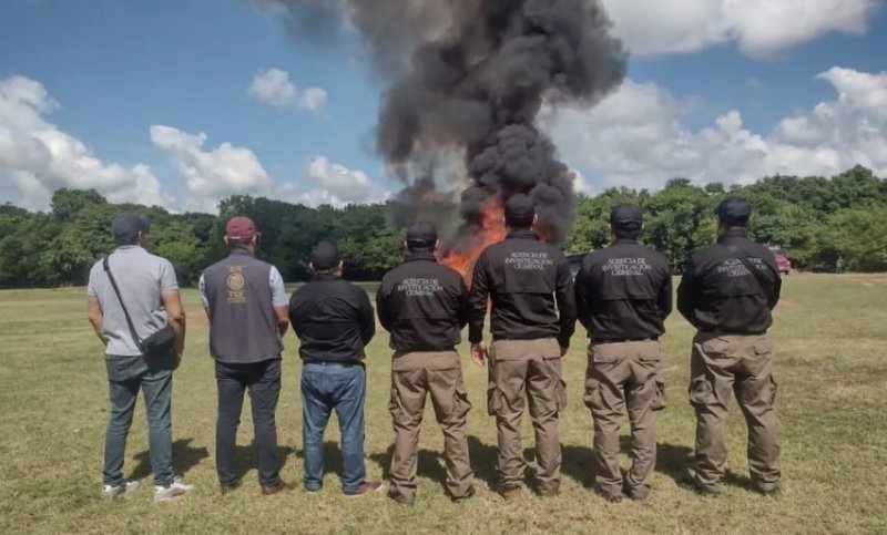 Es destruida una tonelada de narcoticos en Quintana Roo