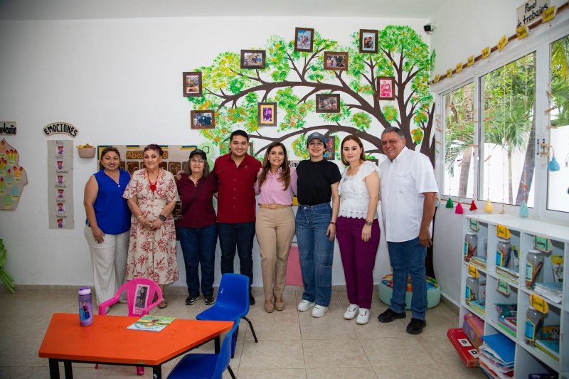 Estefanía Mercado y Verónica Lezama visitan el CADI “Guadalupana”