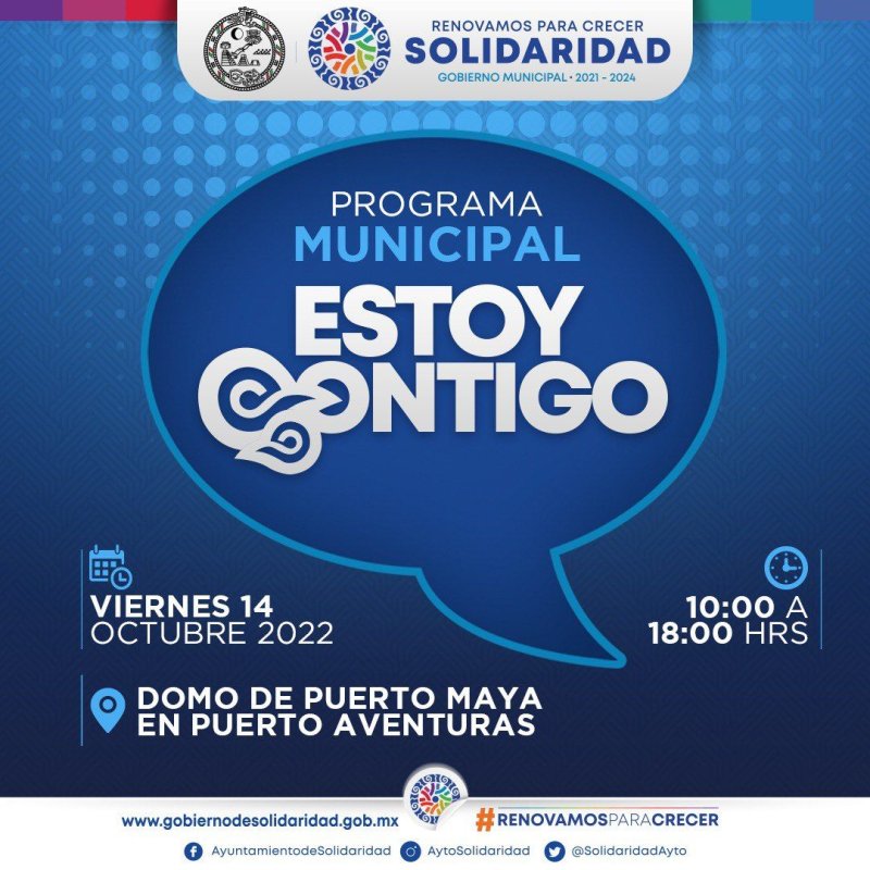 “Estoy contigo” llegará en Puerto Maya
