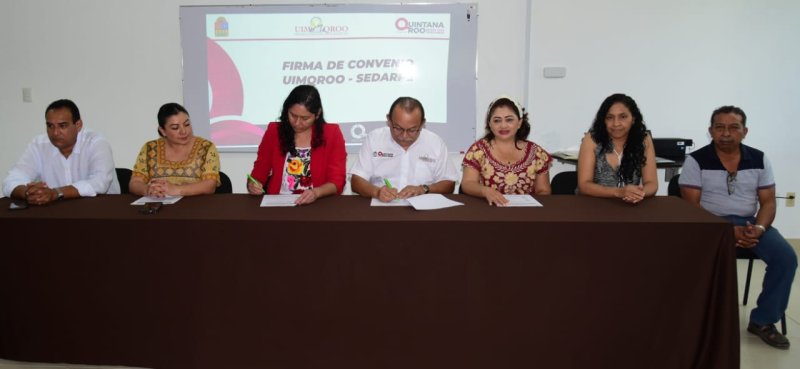 Firman convenio de colaboración SEDARPE y UIMQROO