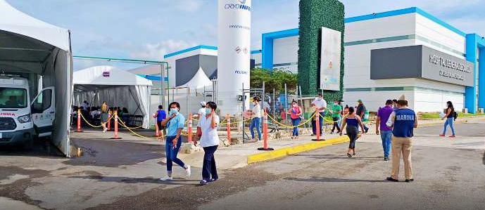 Fluye favorablemente vacunación a maestros en Cancún