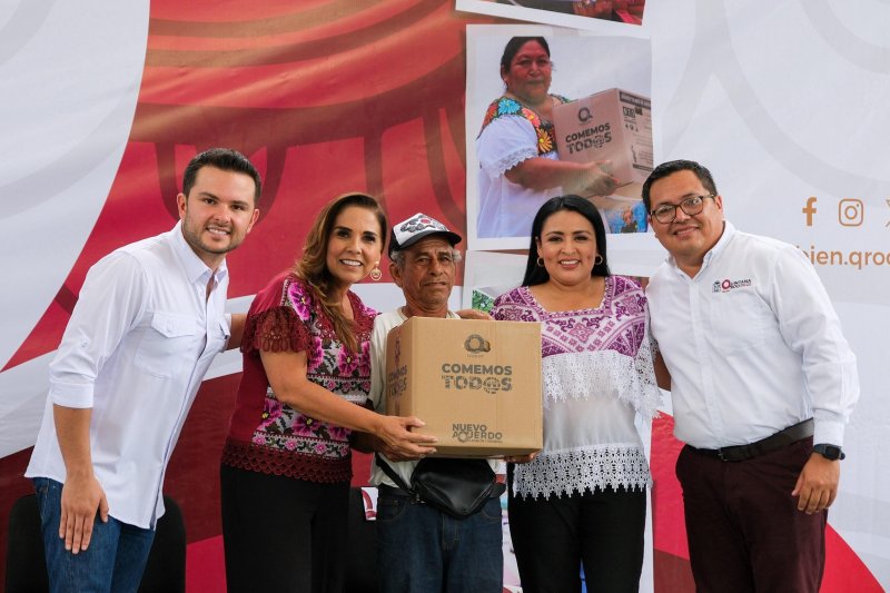 Fortalece Mara Lezama el bienestar de las familias quintanarroenses con “Comemos Tod@s”