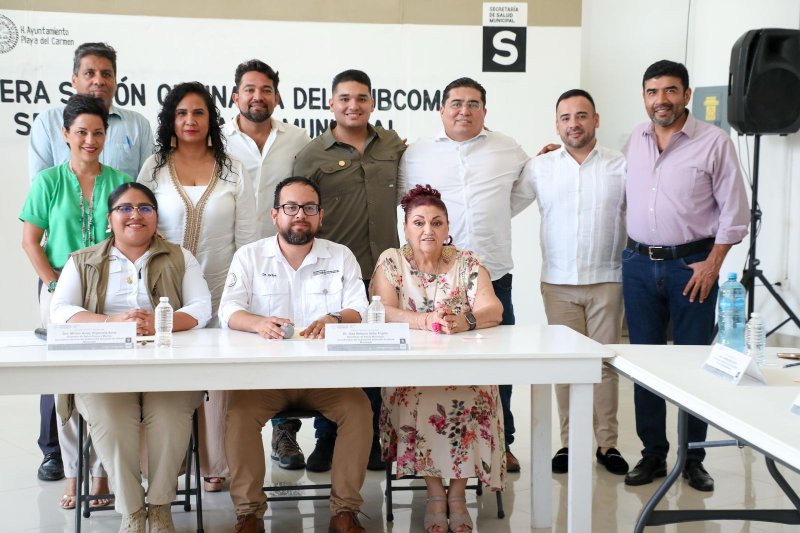 Fortalecen Subcomité Sectorial de Salud Municipal en Playa del Carmen