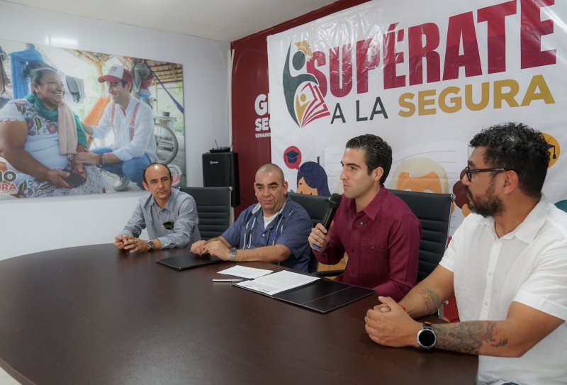 Gino Segura firma convenio “Supérate a la Segura” para apoyar a jóvenes y adultos mayores