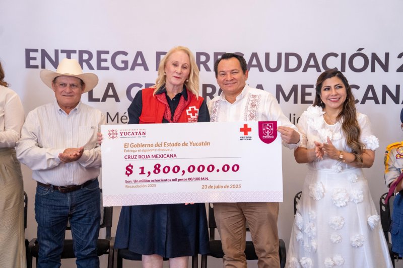 Gobernador Díaz Mena reafirma su apoyo a la Cruz Roja