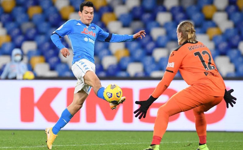 Hirving “Chucky” Lozano anota gol en Cuartos de Final de la copa de Italia