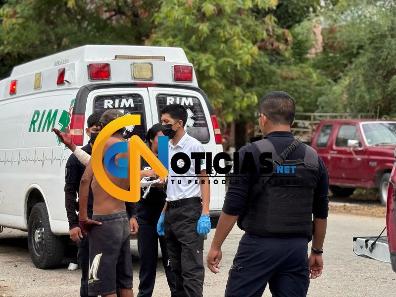 Hombre Lesionado con Arma Blanca en Cancún Genera Movilización Policiaca