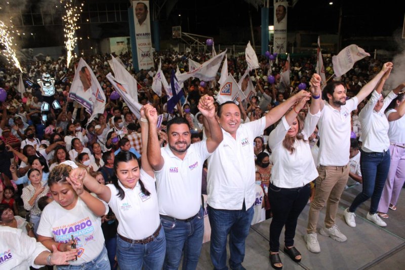 Impactante cierre de campaña de Nivardo Mena