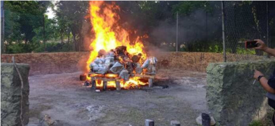 Incineran más de 329 kilos de drogas en Cancún