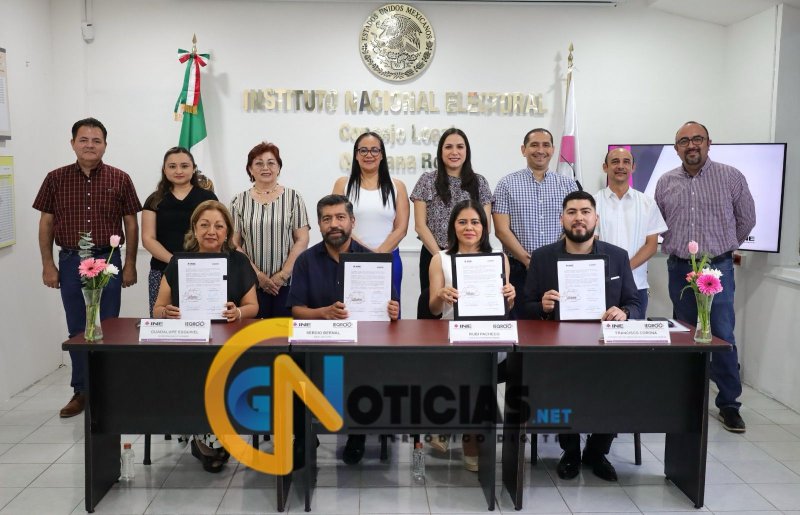 INE e IEQROO formalizan convenio para coordinar elecciones judiciales de 2025
