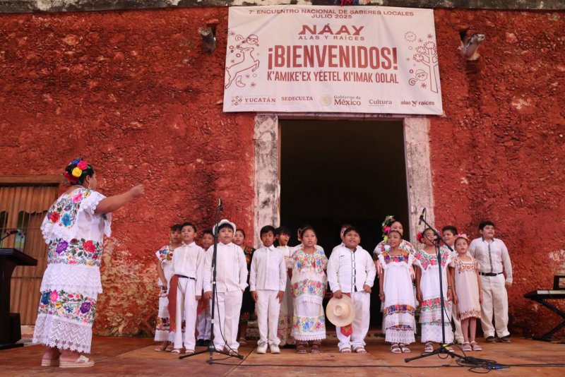 Infancias de 19 estados comparten saberes tradicionales en Yucatán