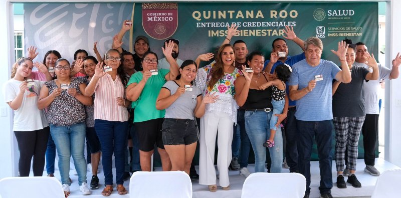 Inicia Mara Lezama, en evento nacional, entrega de credenciales del IMSS Bienestar