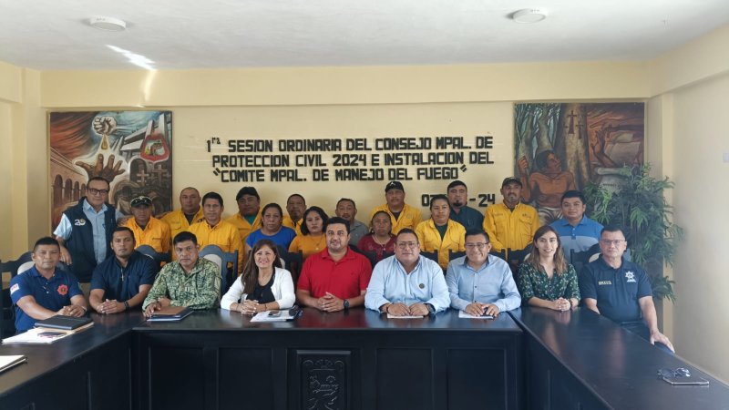 Instalan Comité de Manejo de Fuego 2024 de Felipe Carrillo Puerto: COEPROC