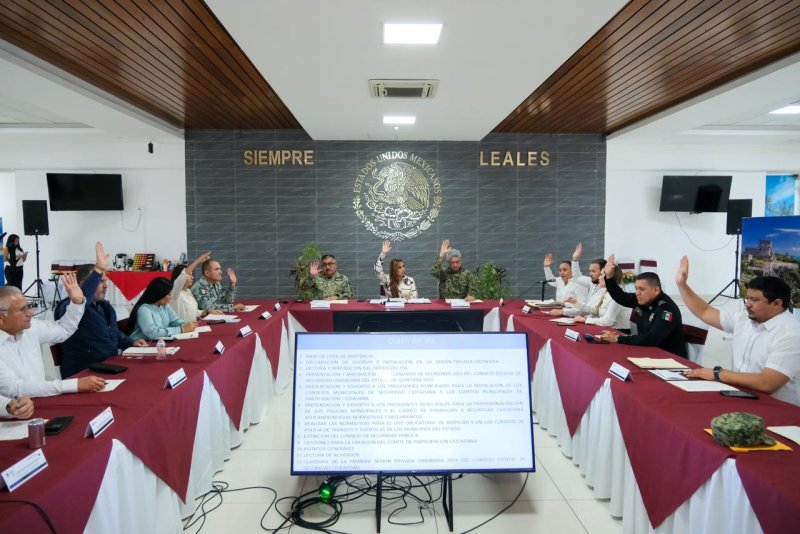 Instalan Consejo Estatal de Seguridad Ciudadana en Quintana Roo
