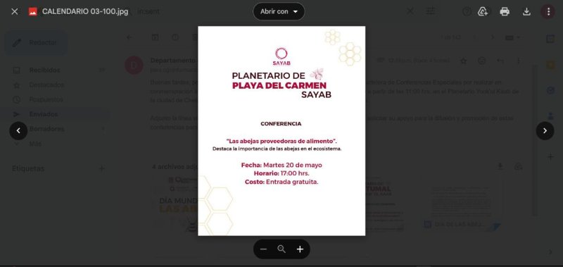 Invita el COQHCYT a diversas conferencias por el Día Mundial de las Abejas