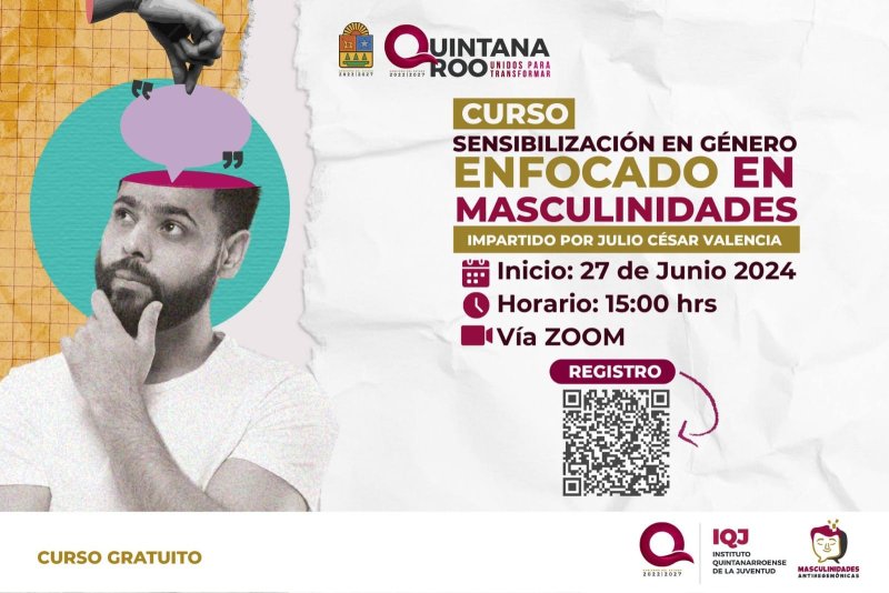 IQJ imparte curso de masculinidades para la Igualdad de Género