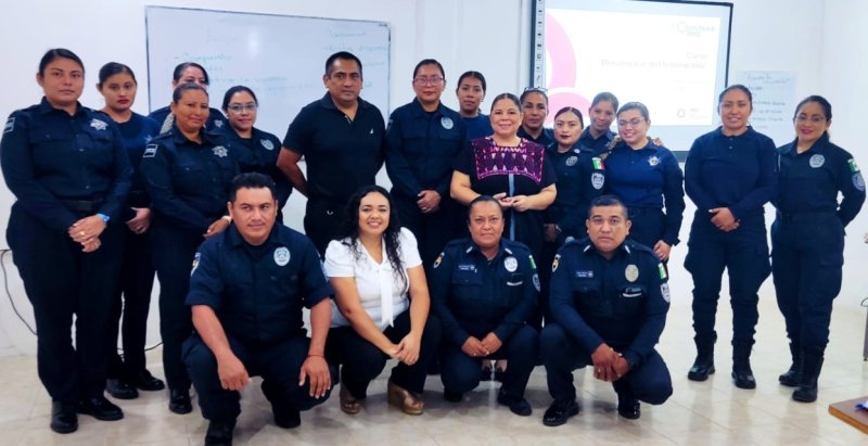 IQM capacita a policías municipales para identificar y prevenir el feminicidio