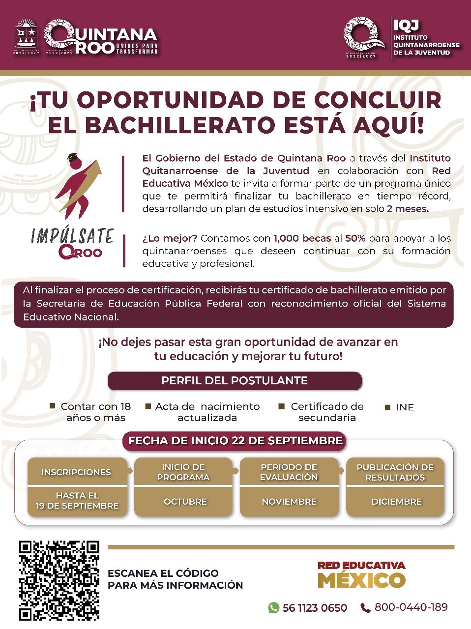Lanza IQJ nueva convocatoria del Programa “Impúlsate Quintana Roo”
