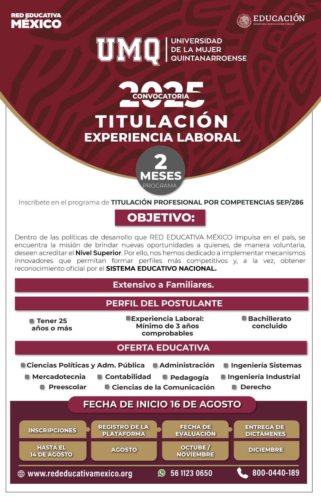 LANZAMIENTO OFICIAL DE LA UNIVERSIDAD DE LA MUJER QUINTANARROENSE